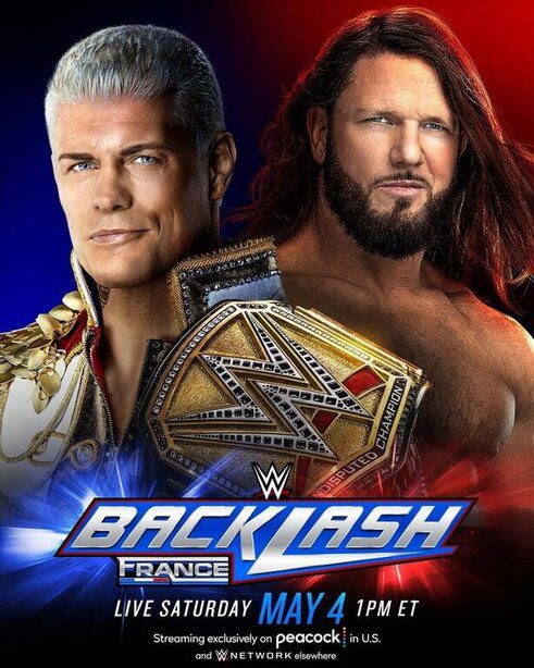 WWE Backlash France 2024 PPV Live 5/4/24 May 4th 2024